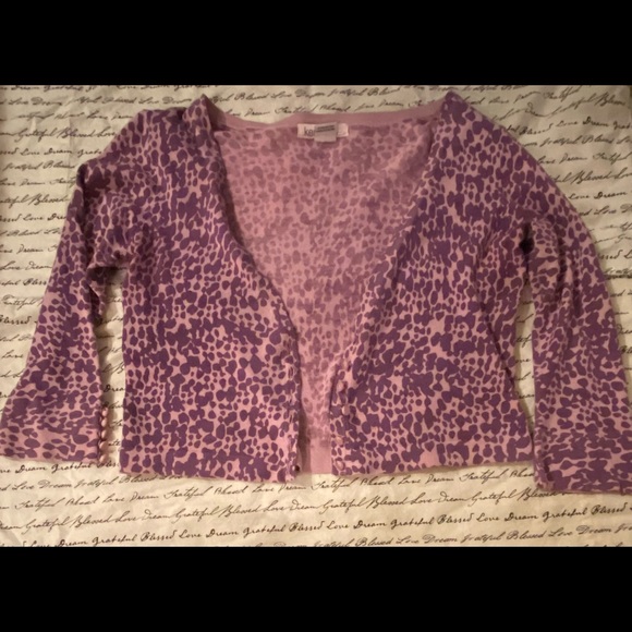 Kensie, cute purple cardigan. Medium. Excellent condition! - Picture 1 of 1